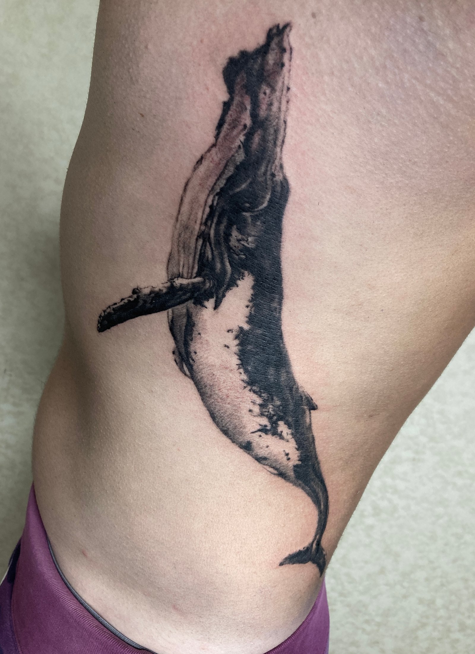 Ink-wash tattoo by DragonLee - Edenink Tokyo tattoo studio